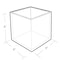 Azar Displays 6" Deluxe Clear Acrylic Cube Bin, PK4 556306 - alternate 2